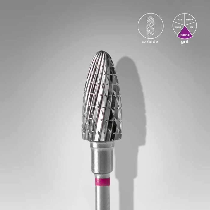 Staleks Expert (FT90V060/14) Carbide nail drill bit corn purple