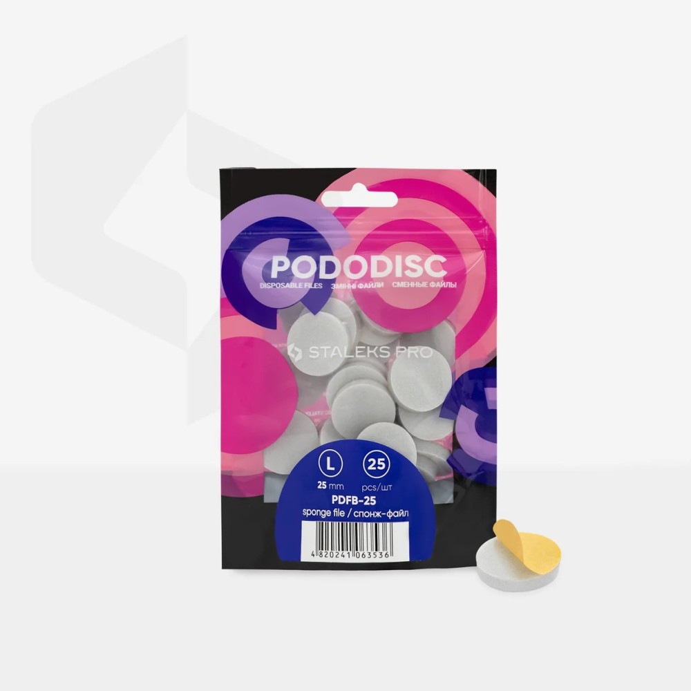 Staleks Expert Professional (PDFB-25) Pododisc L Disposable files-sponges for pedicure disc