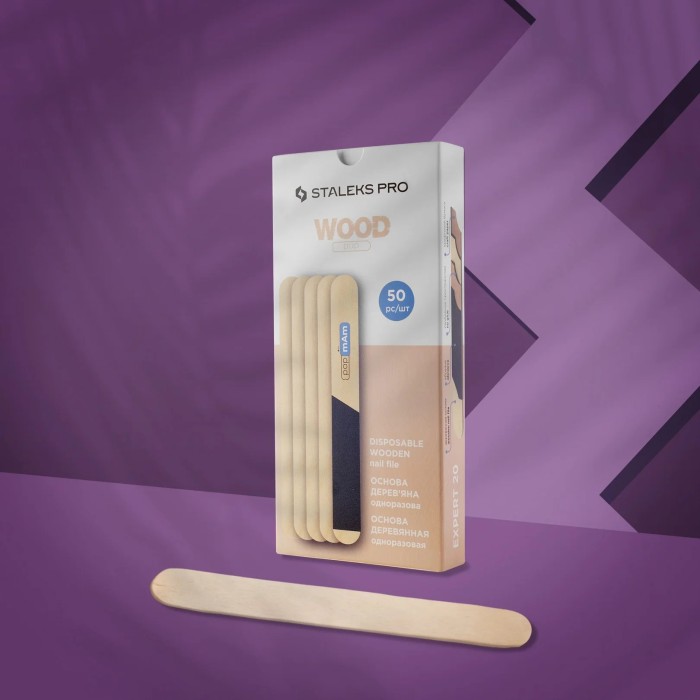 Staleks Expert (WBE-20) Disposable wooden base for nail file (50τμχ)
