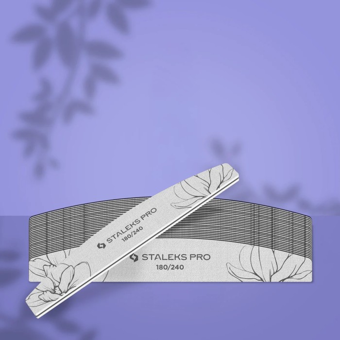 Staleks Expert (NFE-40-180/240-25) Crescent mineral nail file, 180/240 grit (25τμχ)