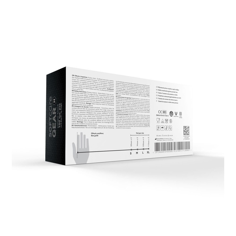 Soft Care Gear Γάντια νιτριλίου black (100ΤΜΧ)