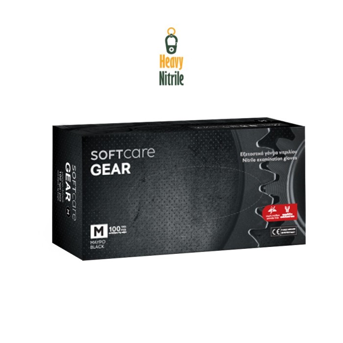 Soft Care Gear Γάντια νιτριλίου black (100ΤΜΧ)