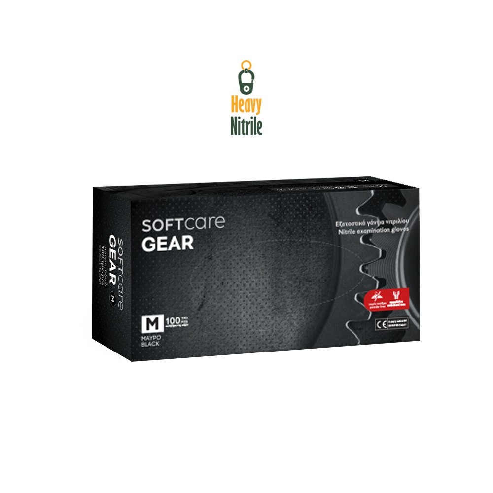 Soft Care Gear Γάντια νιτριλίου black (100ΤΜΧ)