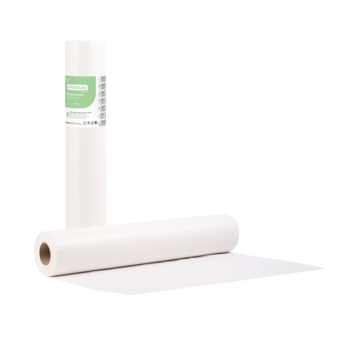 Soft Care Premium Standard 2ply Χαρτί & PE Εξεταστικό ρολό 50cm x 50m white