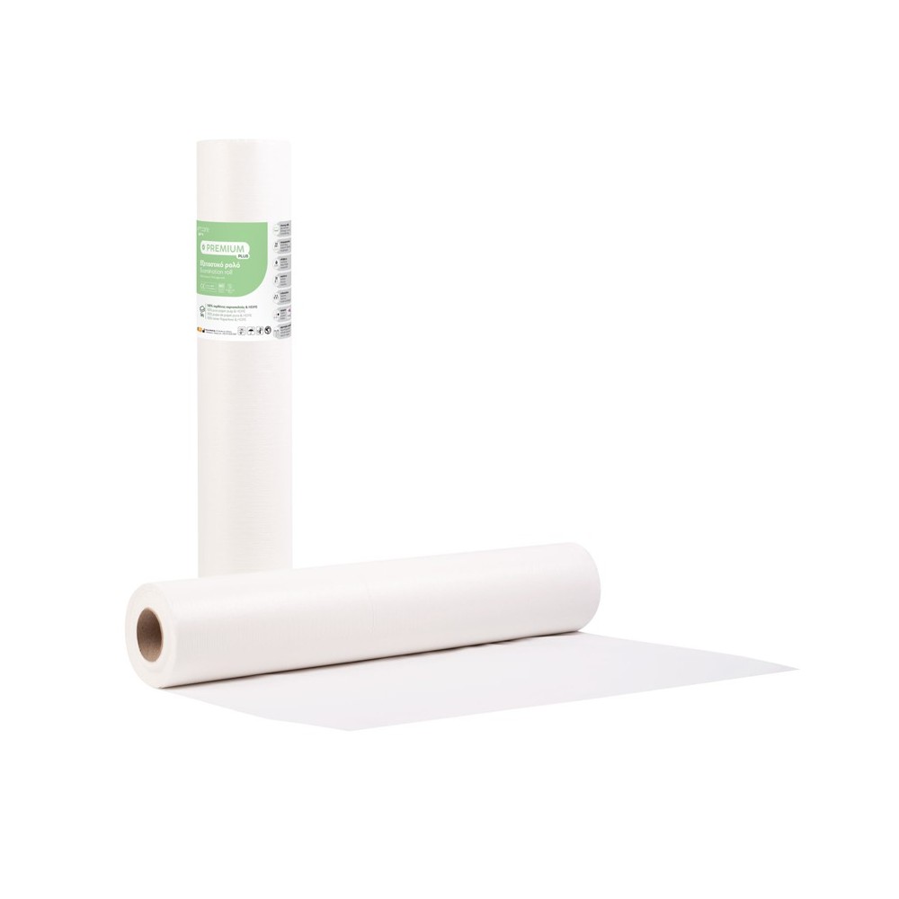 Soft Care Premium Standard 2ply Χαρτί & PE Εξεταστικό ρολό 50cm x 50m white