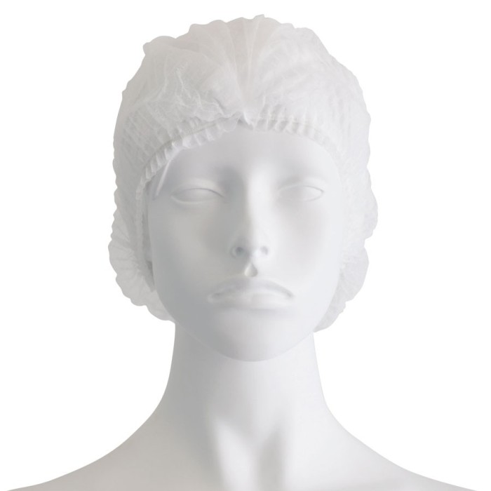 Soft Care Σκούφιες ακορντεόν με λάστιχο white(100τμχ)