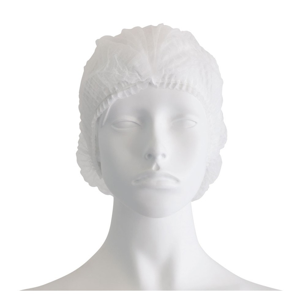 Soft Care Σκούφιες ακορντεόν με λάστιχο white(100τμχ)