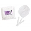 Soft Care Σκούφιες ακορντεόν με λάστιχο white(100τμχ)