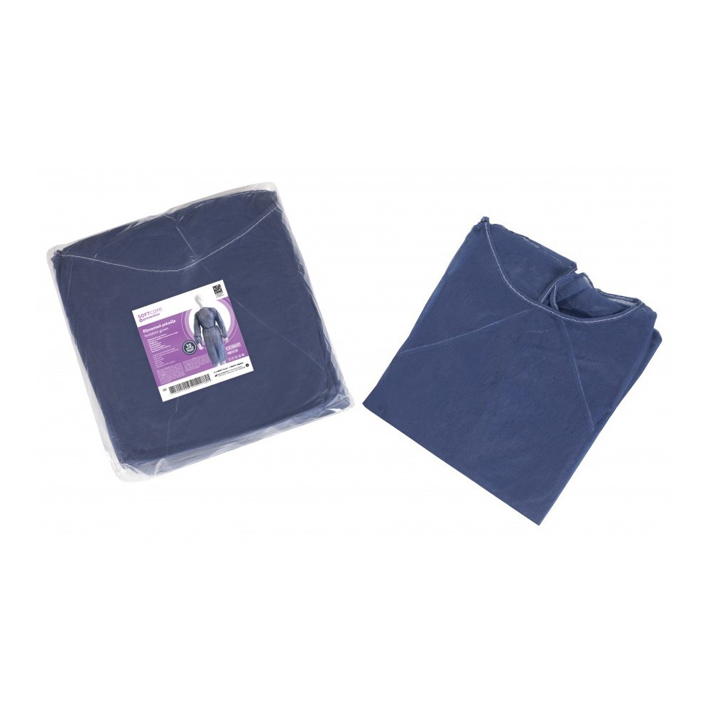 Soft Care Εξεταστική μπλούζα non woven dark blue (10τμχ)