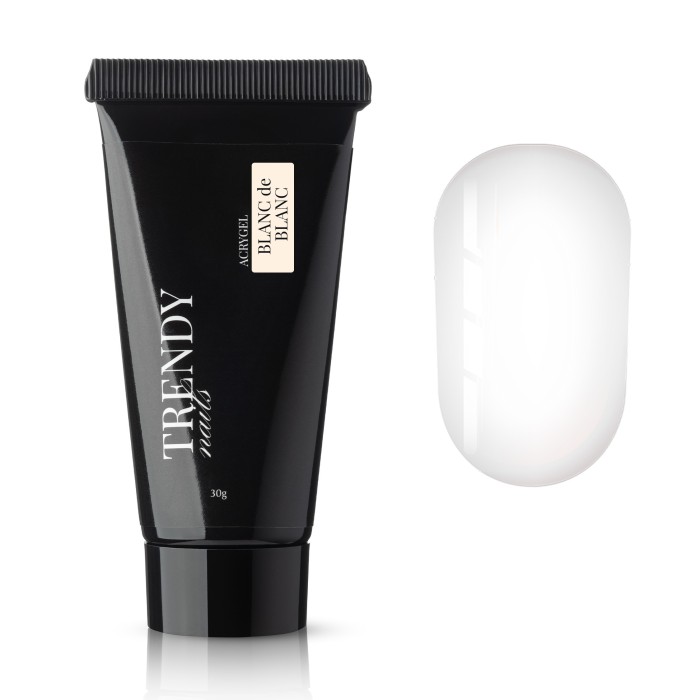 Trendy nails (9AC2TN) Acrygel Blanc de Blanc 30g HEMA & TPO FREE