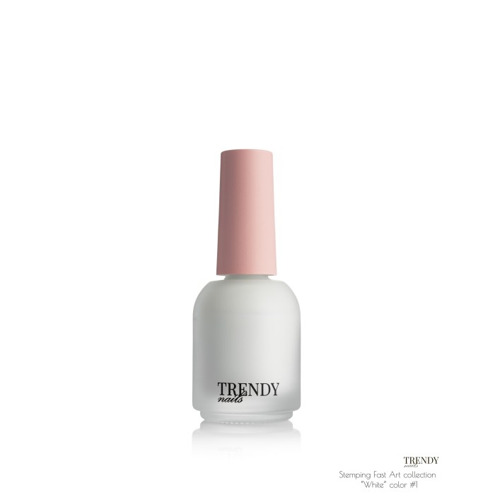 Trendy nails (SC1TN) STAMPING Color No1 White 10ml