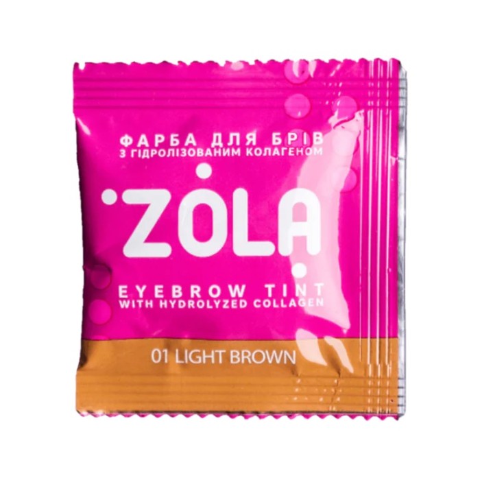 Zola (05310) Eyebrow Tint With Collagen 01 Light Brown 5ml