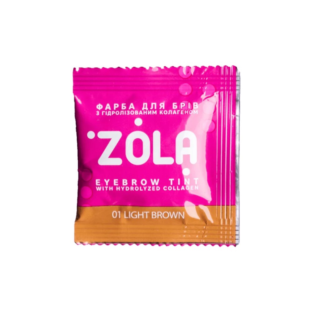 Zola (05310) Eyebrow Tint With Collagen 01 Light Brown 5ml