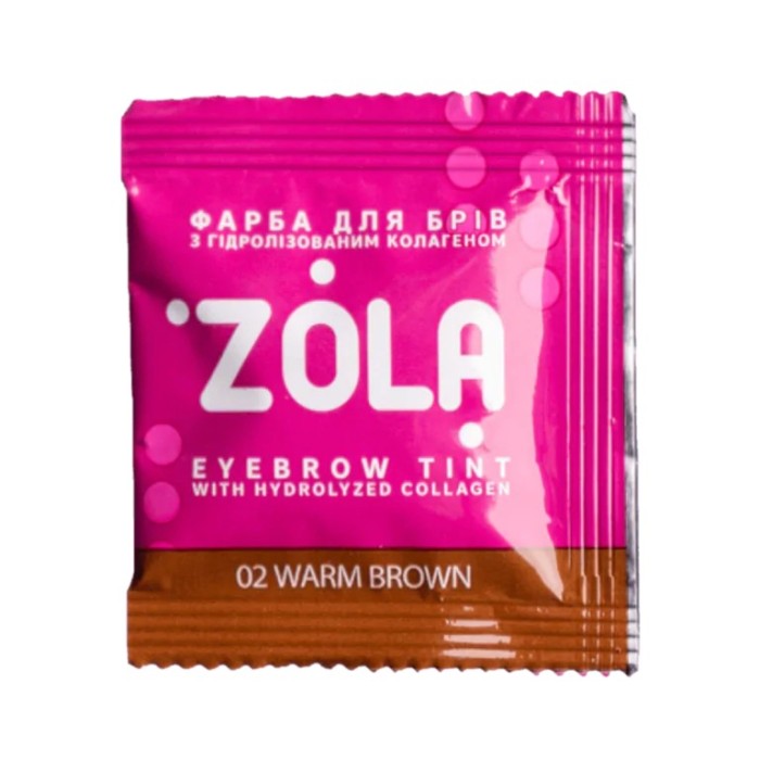 Zola (05312) Eyebrow Tint With Collagen 02 Warm Brown 5ml