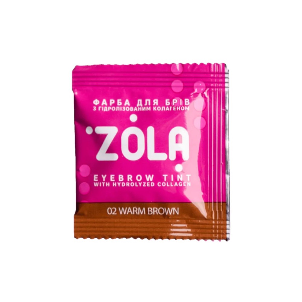 Zola (05312) Eyebrow Tint With Collagen 02 Warm Brown 5ml