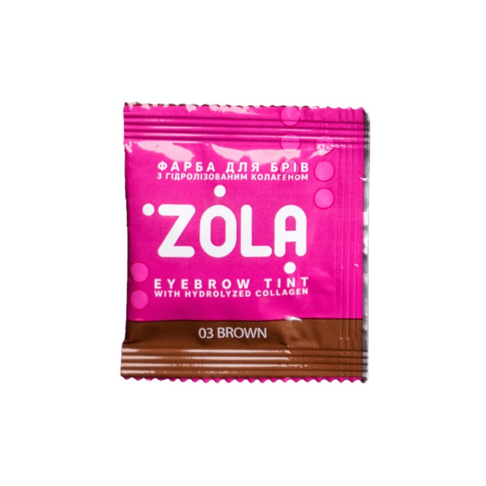 Zola (05314) Eyebrow Tint With Collagen 03 Brown 5ml