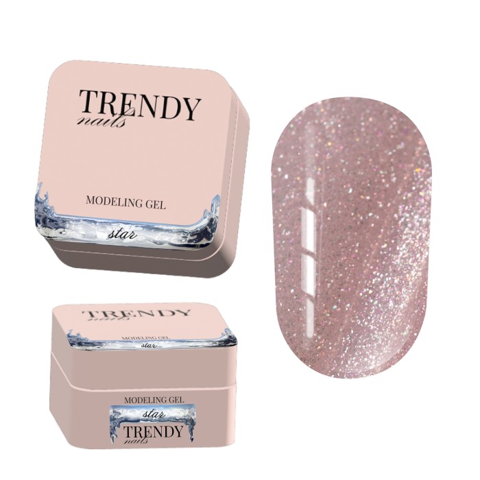 Trendy nails (10SC-5TN) Modeling Gel “STAR” 15ml HEMA & TPO FREE