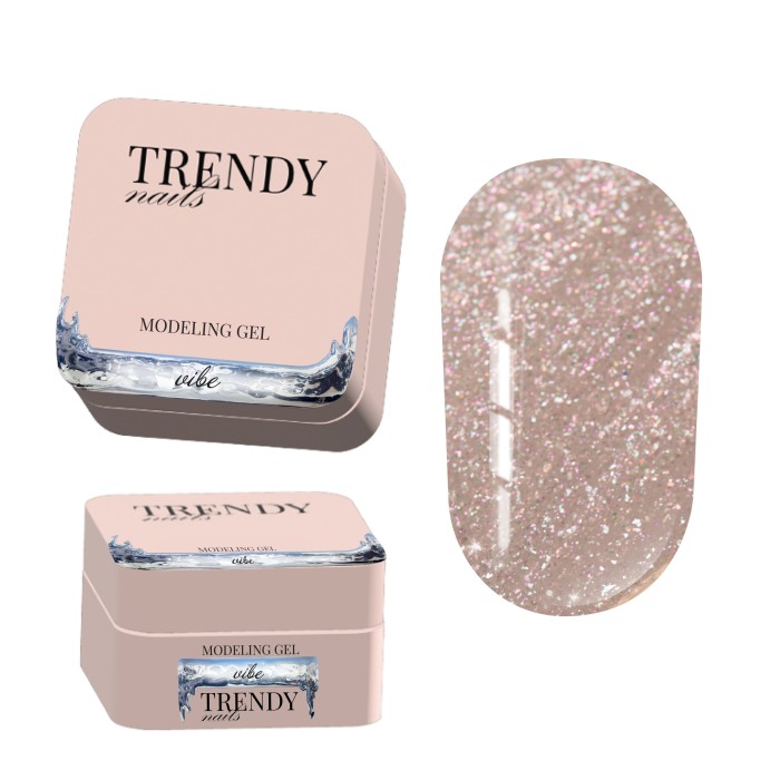 Trendy nails (10SC-2TN) Modeling Gel “VIBE” 15ml HEMA & TPO FREE