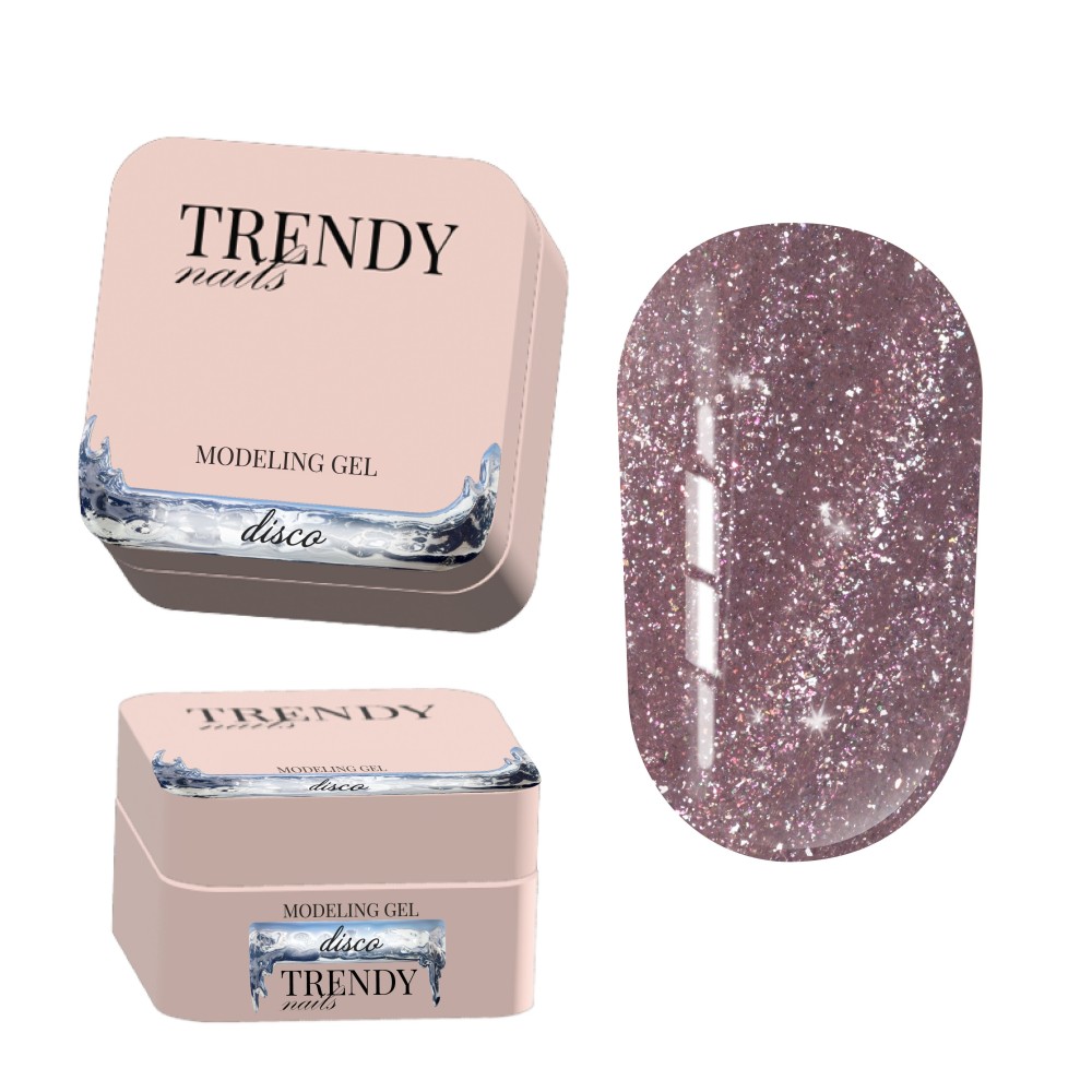 Trendy nails (10SC-101TN) Modeling Gel “DISCO” 30ml HEMA & TPO FREE