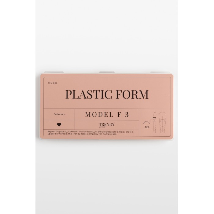 Trendy nails (19PF-102TN) Upper Plastic Form Ballerina 140pcs