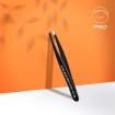 Staleks Expert (TE-11/4B) Professional black eyebrow tweezers narrow beveled