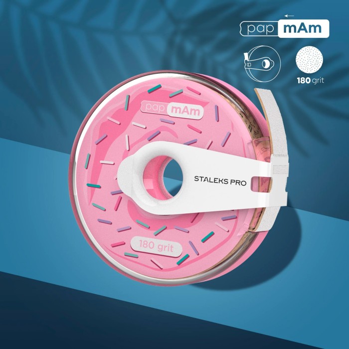 Staleks Expert (ATC-180W) Donut papmam nail files for straight base