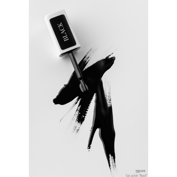 Trendy nails (22BP10TN) Gel Polish “Black” 10ml HEMA & TPO FREE