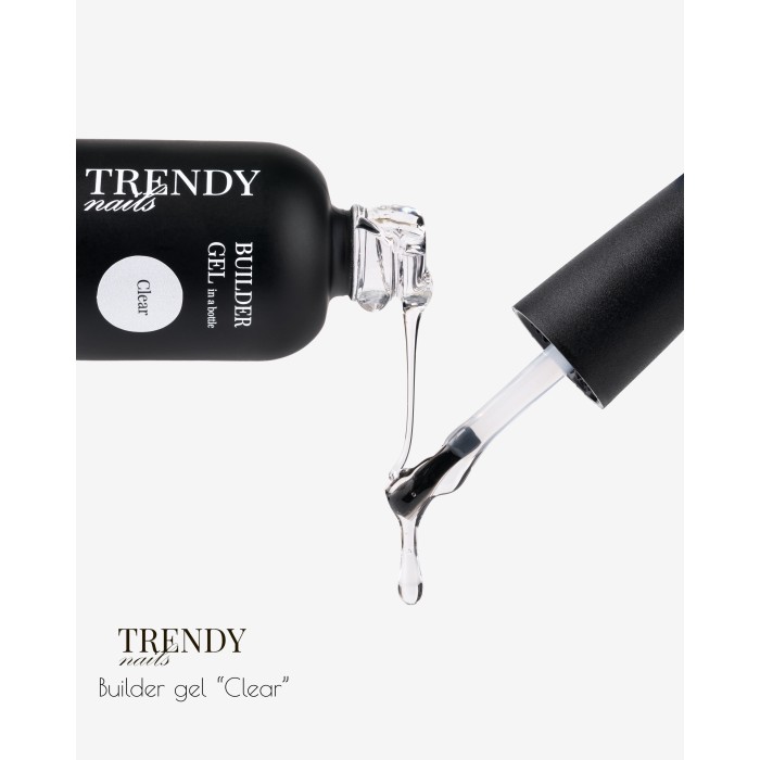 Trendy nails (15-0BG-01TN) Builder gel in a bottle Clear 15ml HEMA & TPO FREE