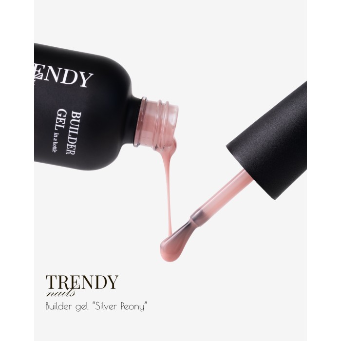 Trendy nails (15-0BG-09TN) Builder gel in a bottle Silver Peony 15ml HEMA & TPO FREE