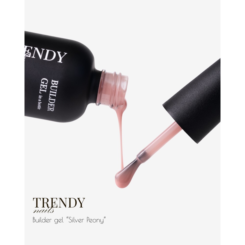 Trendy nails (30-0BG-106TN) Builder gel in a bottle Silver Peony 30ml HEMA & TPO FREE