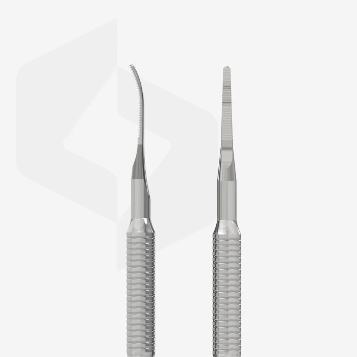 Staleks Expert (PE-60/4) Straight narrow nail file and narrow file with a bent end type 3