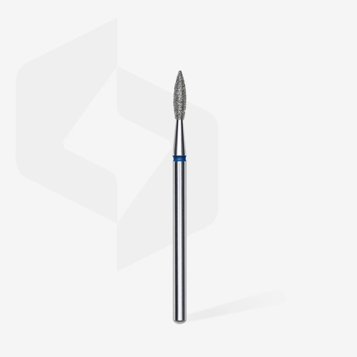 Staleks Expert (FA11B021/8) Diamond nail drill bit pointed flame blue