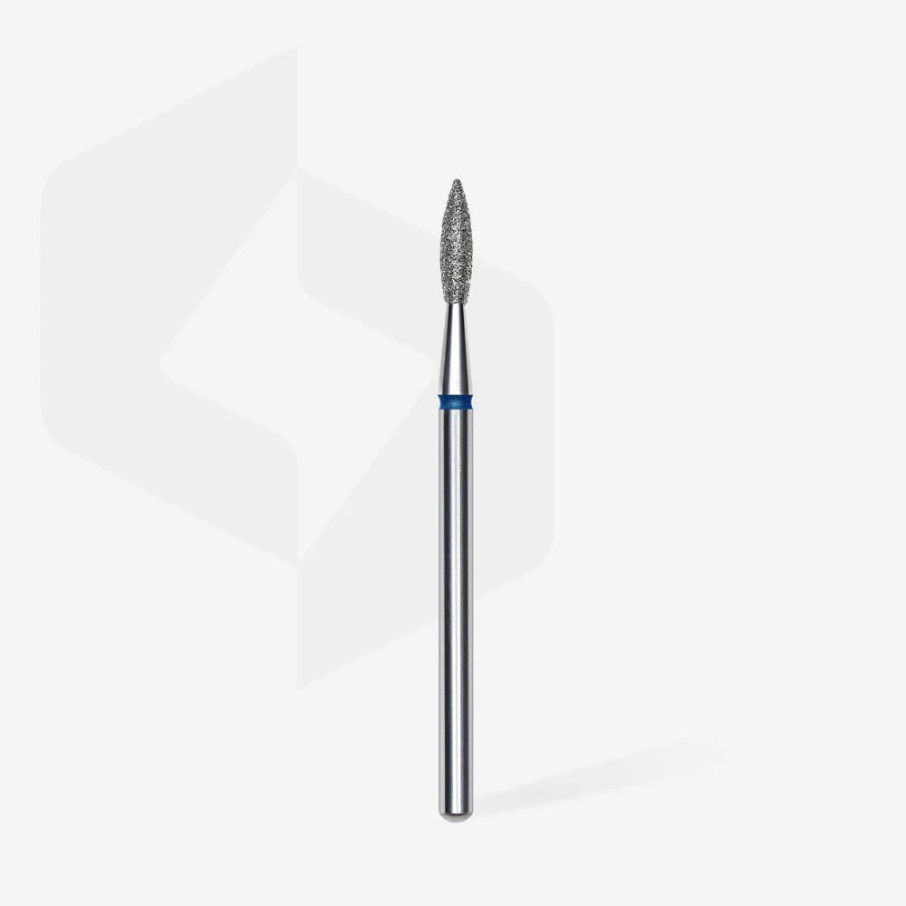 Staleks Expert (FA11B021/8) Diamond nail drill bit pointed flame blue